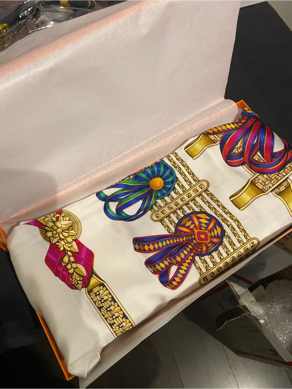 Hermes Silk Scarf